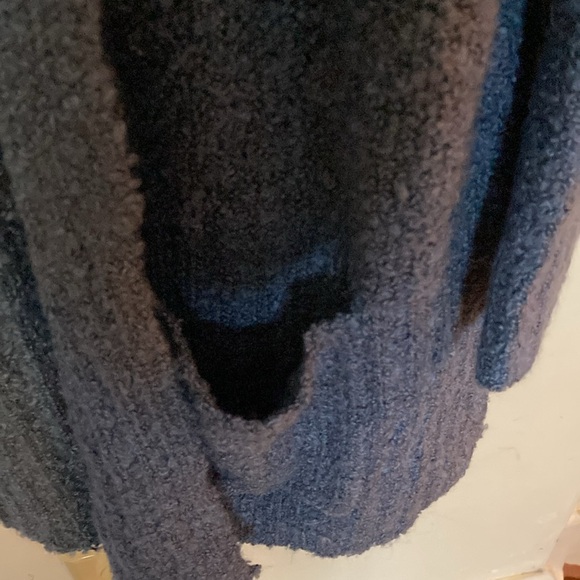 Alexander’s + Oak Blue Sweater Cardigan XL Women’s with pockets - Picture 4 of 5